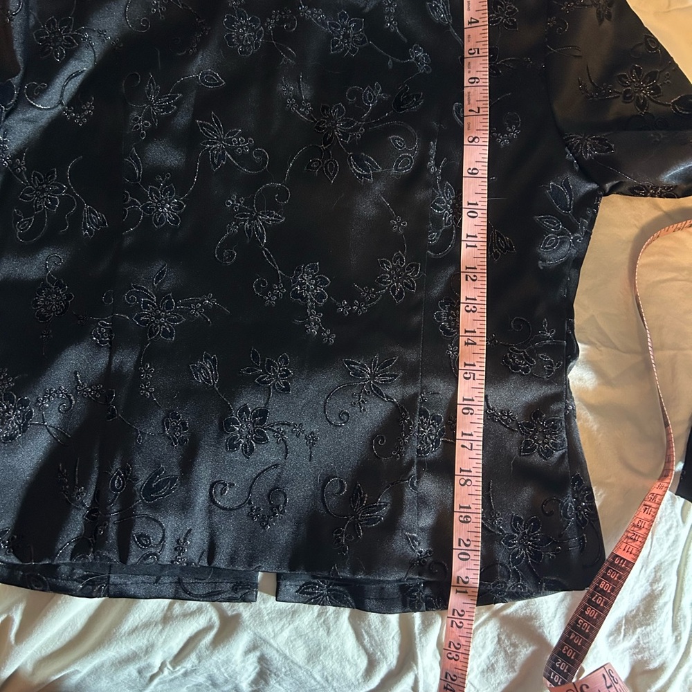 Joseph Ribkoff Black Floral pant set - Picture 10 of 15